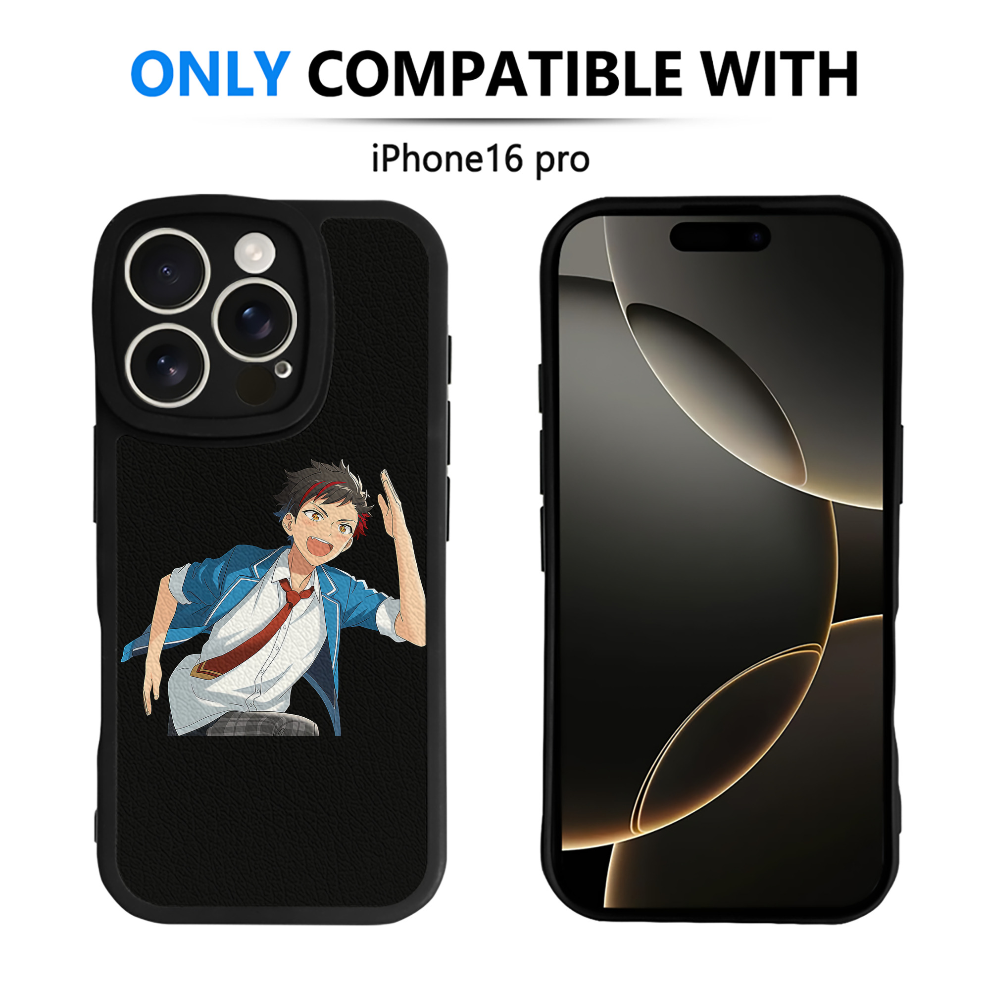 （画像用） あんさんぶるスターズ! Ensemble Stars 【iPhone 16シリーズ対応】シリコンスマホケース（レザー調） 材質：シリコン
